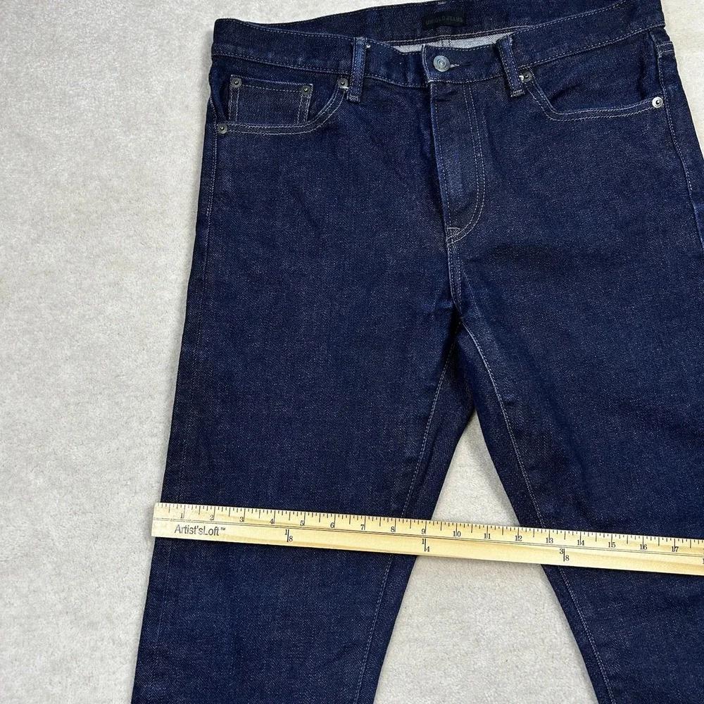 Uniqlo Jeans Mens 33x32 Selvedge Kaihara Japan Cotton Slim Straight Raw Denim